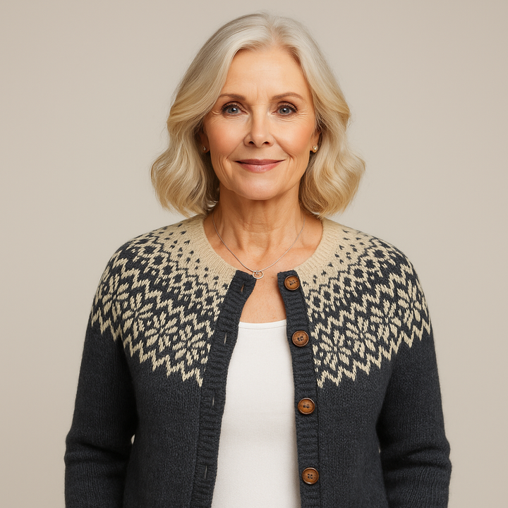 Saela & Co - Classic Vintage Wool Knit Cardigan
