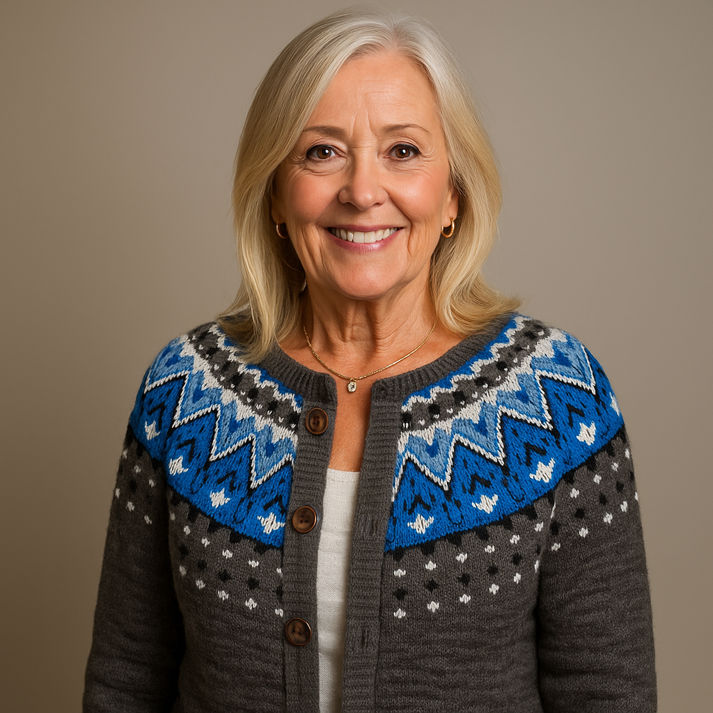 Saela & Co  - Retro Icelandic Wool Cardigan