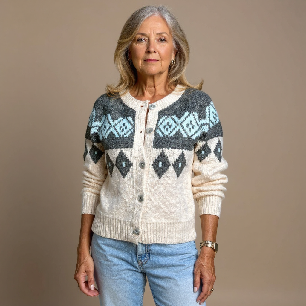 Saela & Co  - Retro Icelandic Wool Cardigan